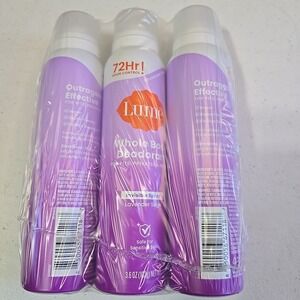 3 PACK Lume Whole Body Women's Invisible Spray Deodorant Lavender Sage Sealed